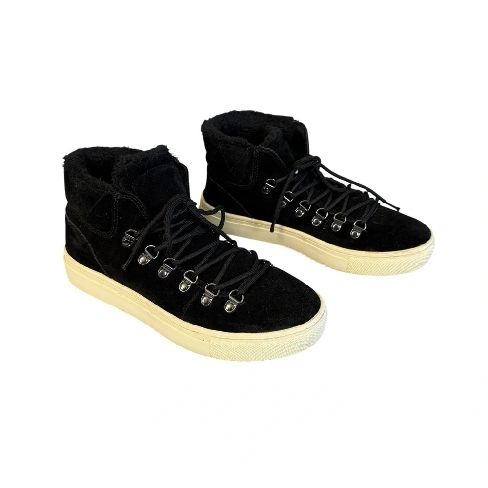 Marc Fisher LTD. Women's Sana Faux-Shearling High-Top Sneakers Size 9 #1723